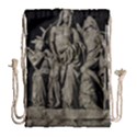 Catholic Motif Sculpture Over Black Drawstring Bag (Large) View1