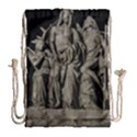 Catholic Motif Sculpture Over Black Drawstring Bag (Large) View2