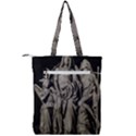 Catholic Motif Sculpture Over Black Double Zip Up Tote Bag View2