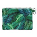 Tropical Green Leaves Background Canvas Cosmetic Bag (XL) View2