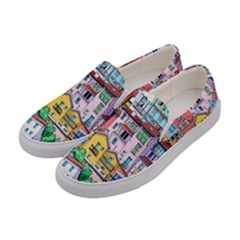 Menton Old Town France Women s Canvas Slip Ons by Pakemis