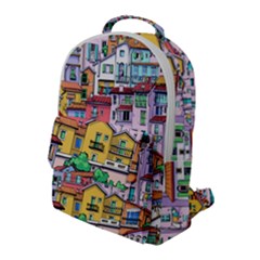 Menton Old Town France Flap Pocket Backpack (large) by Pakemis