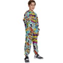 Comic Elements Colorful Seamless Pattern Kids  Sweatshirt set View3