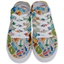 Travel Pattern Immigration Stamps Stickers With Historical Cultural Objects Travelling Visa Immigran Half Slippers View1