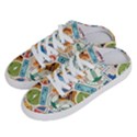 Travel Pattern Immigration Stamps Stickers With Historical Cultural Objects Travelling Visa Immigran Half Slippers View2