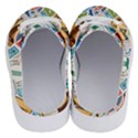 Travel Pattern Immigration Stamps Stickers With Historical Cultural Objects Travelling Visa Immigran Half Slippers View4