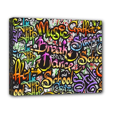 Graffiti Word Seamless Pattern Deluxe Canvas 20  X 16  (stretched) by Pakemis