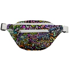 Graffiti Word Seamless Pattern Fanny Pack by Pakemis