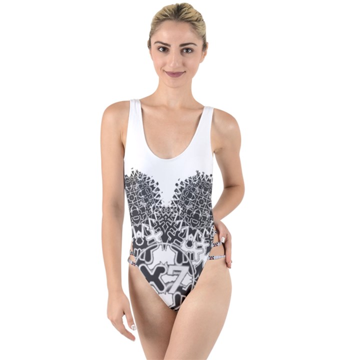 IM Fourth Dimension X7 High Leg Strappy Swimsuit