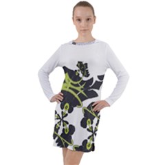 Im Fourth Dimension Amf Long Sleeve Hoodie Dress