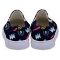 Memphis Design Seamless Pattern Kids  Canvas Slip Ons View4