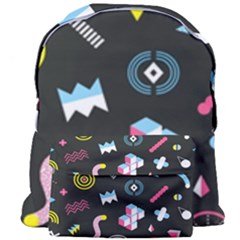 Memphis Design Seamless Pattern Giant Full Print Backpack by Pakemis