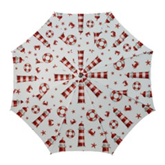 Nautical Seamless Pattern Golf Umbrellas