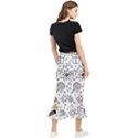 Set Cute Colorful Doodle Hand Drawing Maxi Fishtail Chiffon Skirt View2