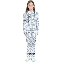 Set Cute Colorful Doodle Hand Drawing Kids  Tracksuit by Pakemis