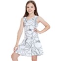 Contemporary Nature Seamless Pattern Kids  Lightweight Sleeveless Dress View1