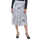 Contemporary Nature Seamless Pattern Classic Velour Midi Skirt  View1