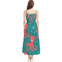 Cute Smiling Red Octopus Swimming Underwater Boho Sleeveless Summer Dress View2