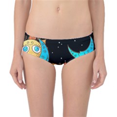 Seamless Pattern With Sun Moon Children Classic Bikini Bottoms by Pakemis