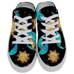 Seamless Pattern With Sun Moon Children Half Slippers by Pakemis