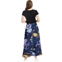 Marine Seamless Pattern Thin Line Memphis Style Maxi Chiffon Skirt View2