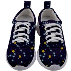 Seamless Pattern With Cartoon Zodiac Constellations Starry Sky Kids Athletic Shoes