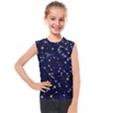 Seamless Pattern With Cartoon Zodiac Constellations Starry Sky Kids  Mesh Tank Top View1