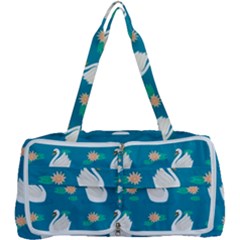 Elegant Swan Pattern With Water Lily Flowers Multi Function Bag by Pakemis