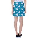 Elegant Swan Pattern With Water Lily Flowers Tennis Skirt View2