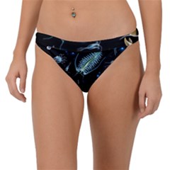 Colorful Abstract Pattern Consisting Glowing Lights Luminescent Images Marine Plankton Dark Backgrou Band Bikini Bottom by Pakemis