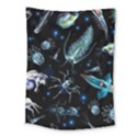 Colorful Abstract Pattern Consisting Glowing Lights Luminescent Images Marine Plankton Dark Backgrou Medium Tapestry View1