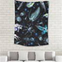 Colorful Abstract Pattern Consisting Glowing Lights Luminescent Images Marine Plankton Dark Backgrou Medium Tapestry View2