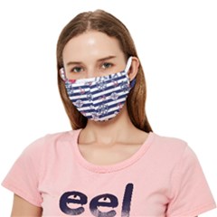 Seamless Marine Pattern Crease Cloth Face Mask (adult)