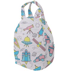 Cute-seamless-pattern-with-space Travel Backpacks by Pakemis