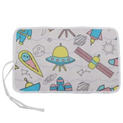 Cute-seamless-pattern-with-space Pen Storage Case (m) by Pakemis