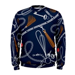 Chains-seamless-pattern Men s Sweatshirt by Pakemis