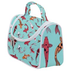 Pattern-with-koi-fishes Satchel Handbag by Pakemis