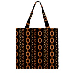 Gold-chain-jewelry-seamless-pattern Zipper Grocery Tote Bag by Pakemis