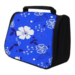 Blooming-seamless-pattern-blue-colors Full Print Travel Pouch (small) by Pakemis