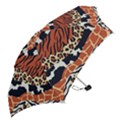 Mixed-animal-skin-print-safari-textures-mix-leopard-zebra-tiger-skins-patterns-luxury-animals-textur Mini Folding Umbrellas View2