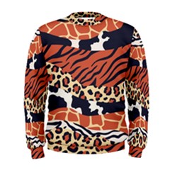 Mixed-animal-skin-print-safari-textures-mix-leopard-zebra-tiger-skins-patterns-luxury-animals-textur Men s Sweatshirt by Pakemis