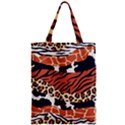 Mixed-animal-skin-print-safari-textures-mix-leopard-zebra-tiger-skins-patterns-luxury-animals-textur Zipper Classic Tote Bag View1