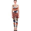 Mixed-animal-skin-print-safari-textures-mix-leopard-zebra-tiger-skins-patterns-luxury-animals-textur One Piece Catsuit View1