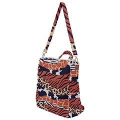 Mixed-animal-skin-print-safari-textures-mix-leopard-zebra-tiger-skins-patterns-luxury-animals-textur Crossbody Backpack by Pakemis