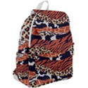 Mixed-animal-skin-print-safari-textures-mix-leopard-zebra-tiger-skins-patterns-luxury-animals-textur Top Flap Backpack View2