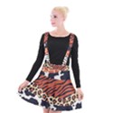 Mixed-animal-skin-print-safari-textures-mix-leopard-zebra-tiger-skins-patterns-luxury-animals-textur Suspender Skater Skirt View1