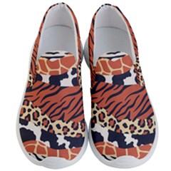 Mixed-animal-skin-print-safari-textures-mix-leopard-zebra-tiger-skins-patterns-luxury-animals-textur Men s Lightweight Slip Ons by Pakemis