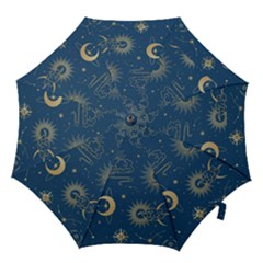 Seamless-galaxy-pattern Hook Handle Umbrellas (medium) by Pakemis