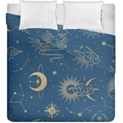 Seamless-galaxy-pattern Duvet Cover Double Side (king Size) by Pakemis