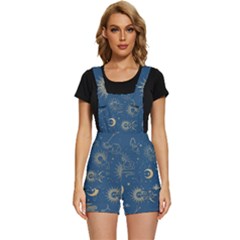 Seamless-galaxy-pattern Short Overalls by Pakemis